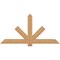 Ekena Millwork Kennewick Timber Gable Bracket, Western Red Cedar, 72"W x 36"H x 1 1/2"D x 5 1/2"F, 12/12 Pitch GBW072X36X0206KEN00SWR - alternate 1